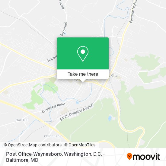 Mapa de Post Office-Waynesboro
