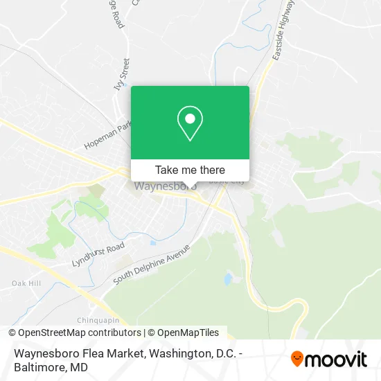 Waynesboro Flea Market map