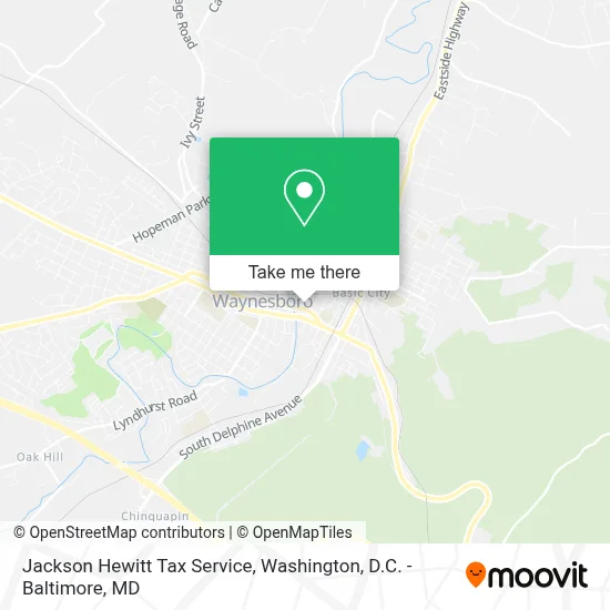 Jackson Hewitt Tax Service map