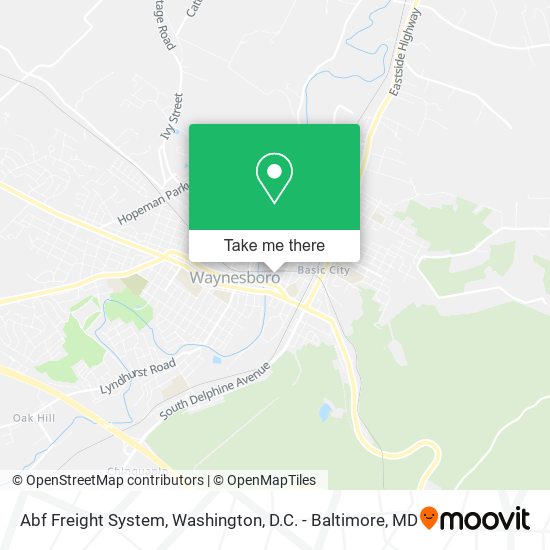 Abf Freight System map