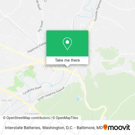 Interstate Batteries map