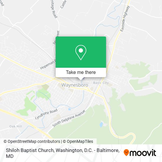 Mapa de Shiloh Baptist Church
