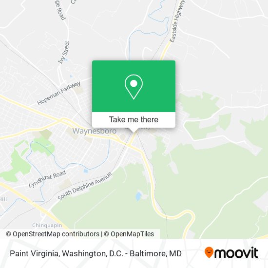 Mapa de Paint Virginia