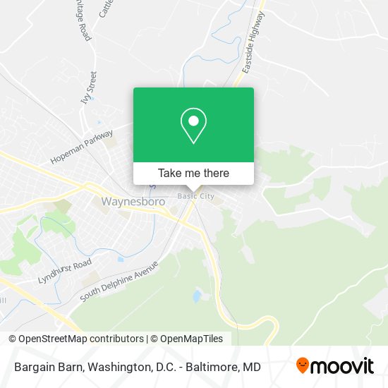 Mapa de Bargain Barn