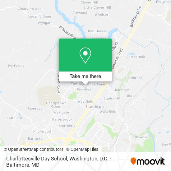 Mapa de Charlottesville Day School