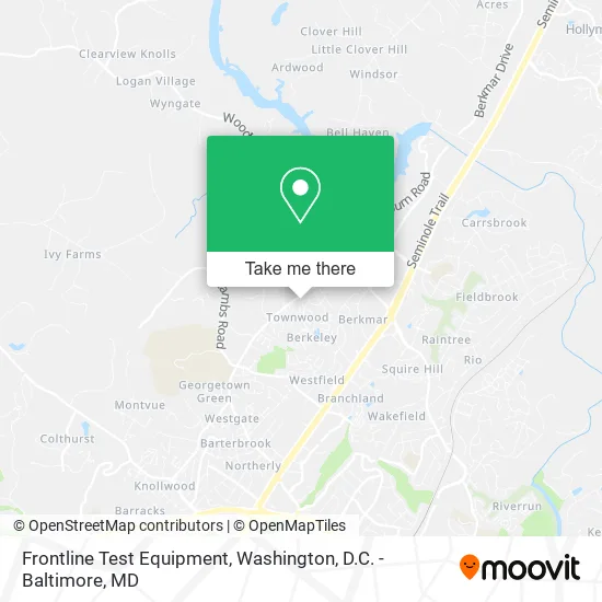 Frontline Test Equipment map