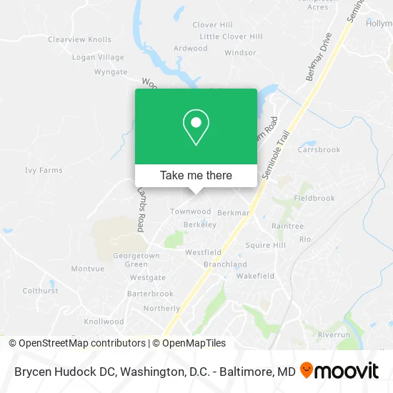 Mapa de Brycen Hudock DC