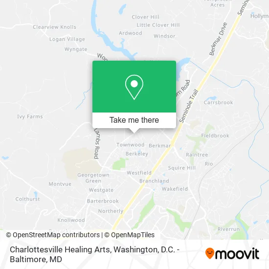 Mapa de Charlottesville Healing Arts
