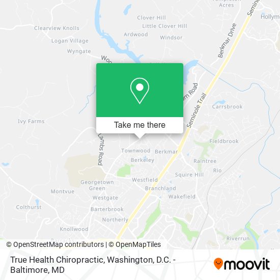 Mapa de True Health Chiropractic