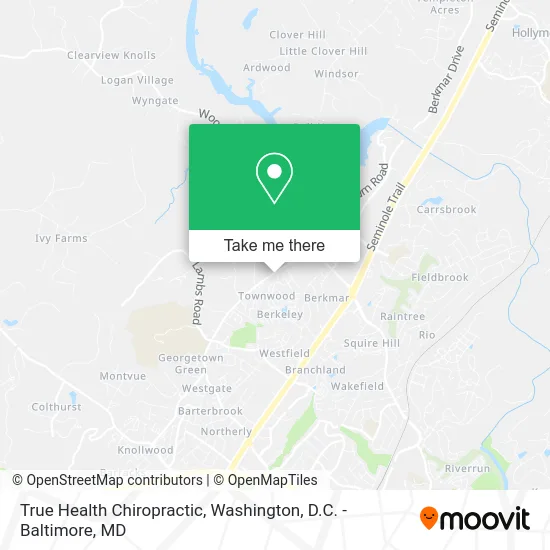 True Health Chiropractic map