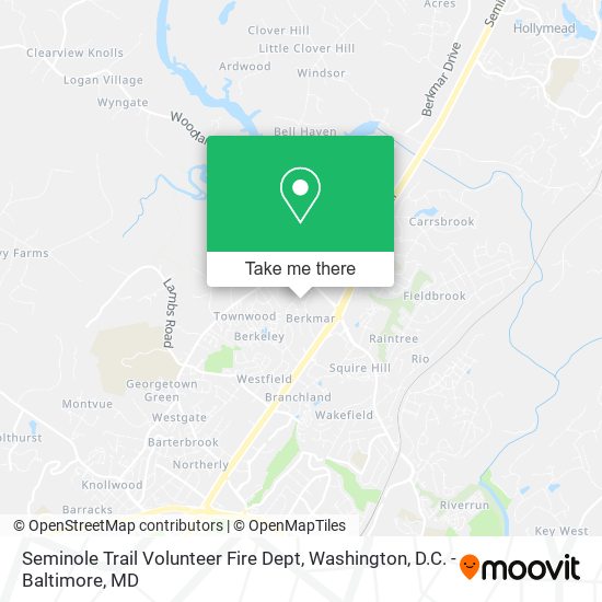 Mapa de Seminole Trail Volunteer Fire Dept