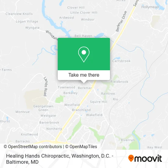 Healing Hands Chiropractic map