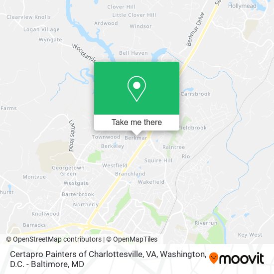 Mapa de Certapro Painters of Charlottesville, VA