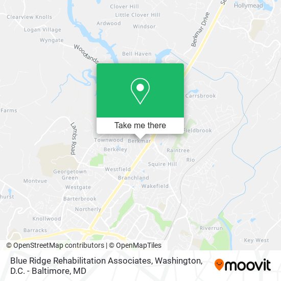 Blue Ridge Rehabilitation Associates map