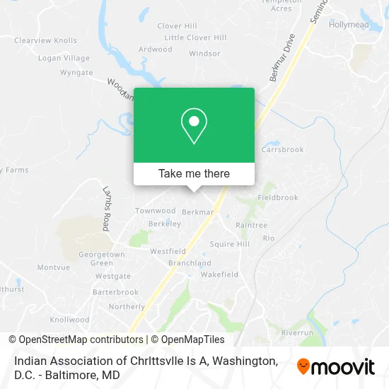 Indian Association of Chrlttsvlle Is A map