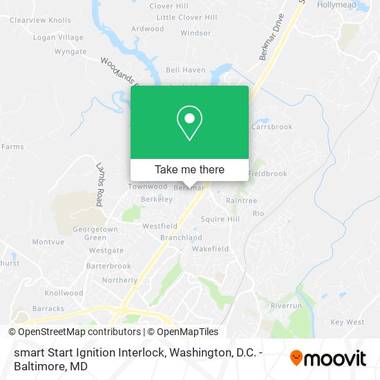 smart Start Ignition Interlock map