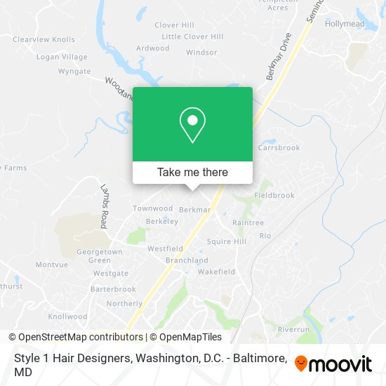 Style 1 Hair Designers map