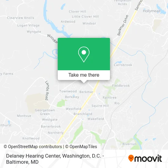 Delaney Hearing Center map