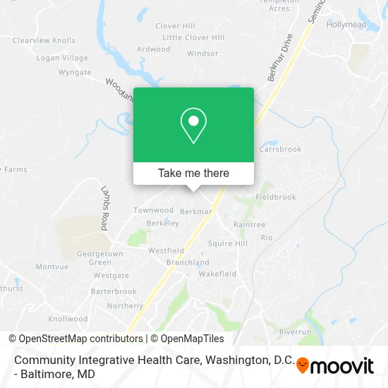 Community Integrative Health Care map