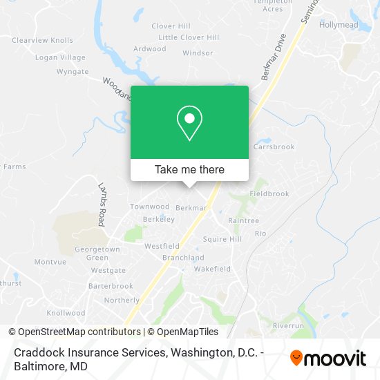 Craddock Insurance Services map
