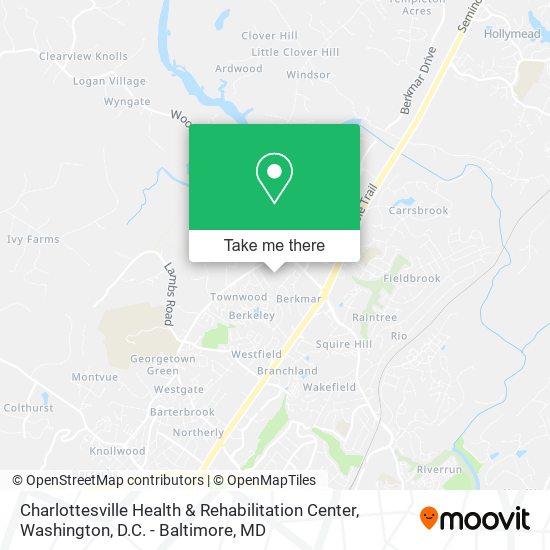 Mapa de Charlottesville Health & Rehabilitation Center