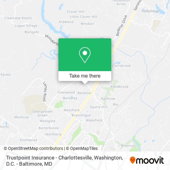 Mapa de Trustpoint Insurance - Charlottesville