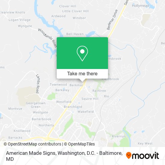 Mapa de American Made Signs