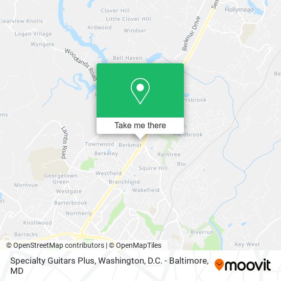 Mapa de Specialty Guitars Plus