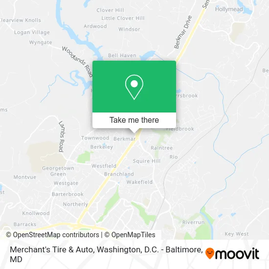 Merchant's Tire & Auto map
