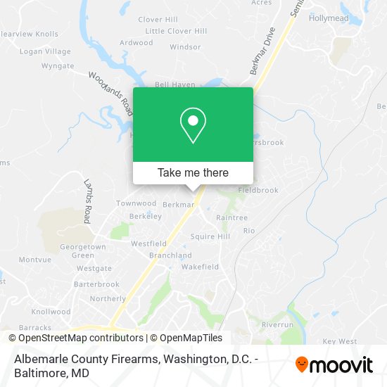 Mapa de Albemarle County Firearms