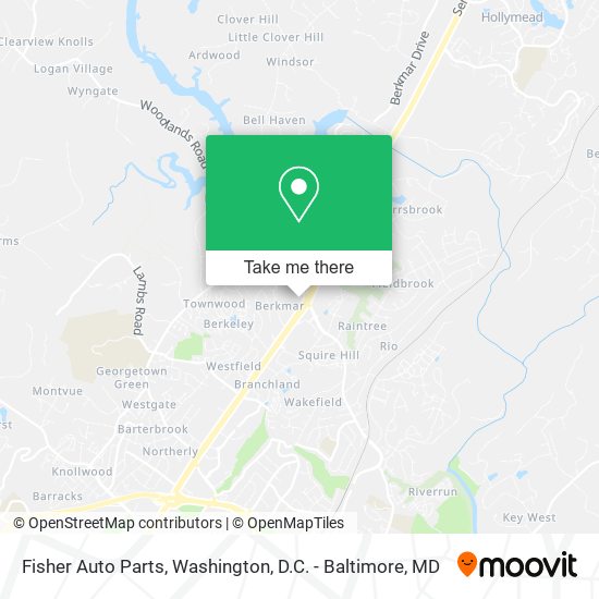 Fisher Auto Parts map
