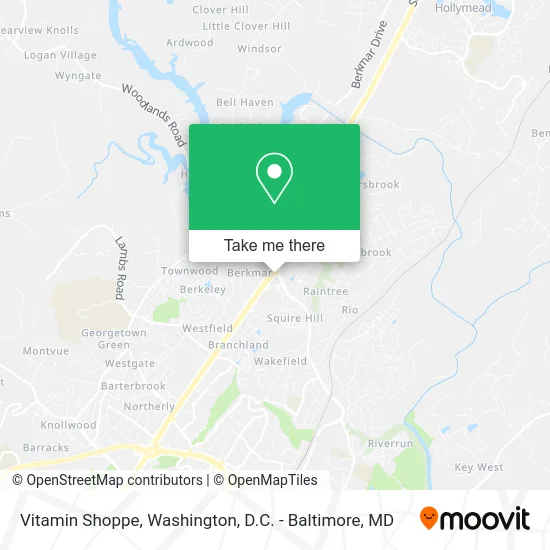 Vitamin Shoppe map