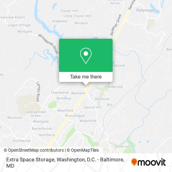 Mapa de Extra Space Storage