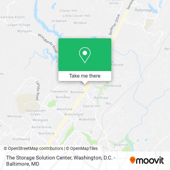 The Storage Solution Center map