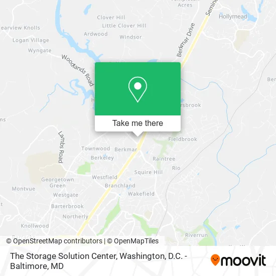 The Storage Solution Center map