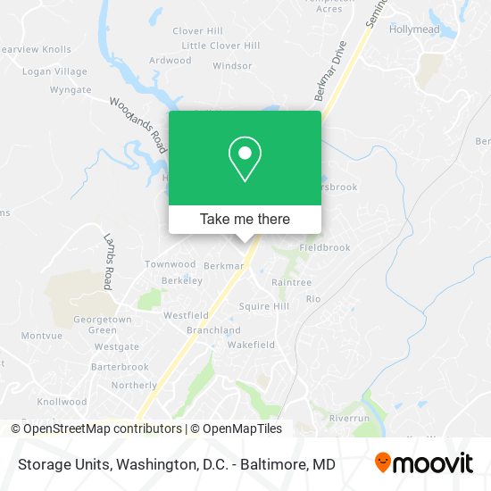 Storage Units map