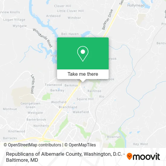 Republicans of Albemarle County map