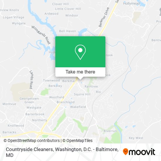 Countryside Cleaners map