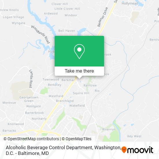Mapa de Alcoholic Beverage Control Department