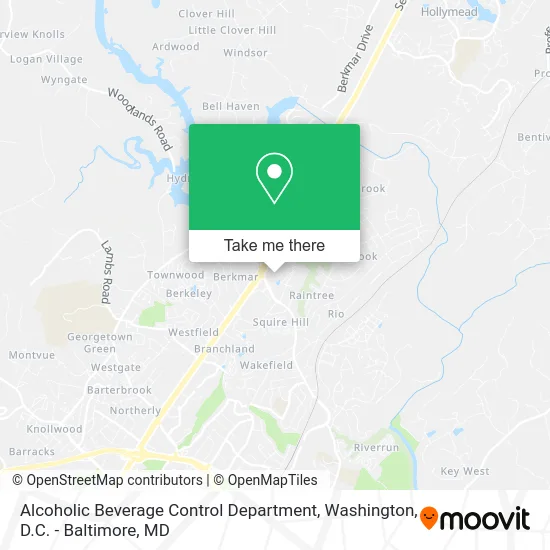 Alcoholic Beverage Control Department map