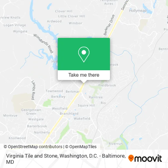 Virginia Tile and Stone map