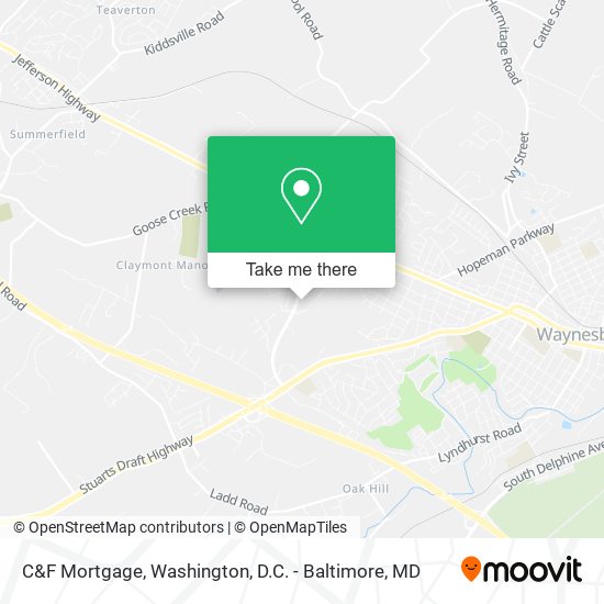 C&F Mortgage map