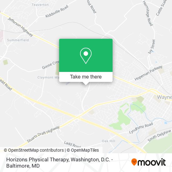 Horizons Physical Therapy map