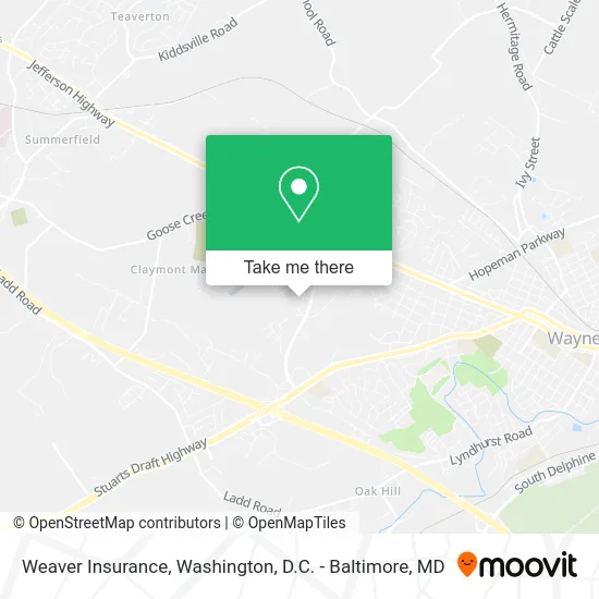 Weaver Insurance map