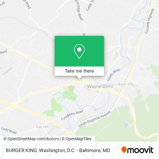 BURGER KING map