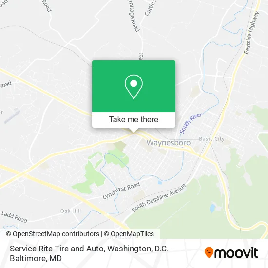 Service Rite Tire and Auto map