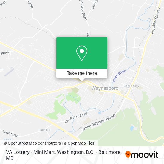 Mapa de VA Lottery - Mini Mart