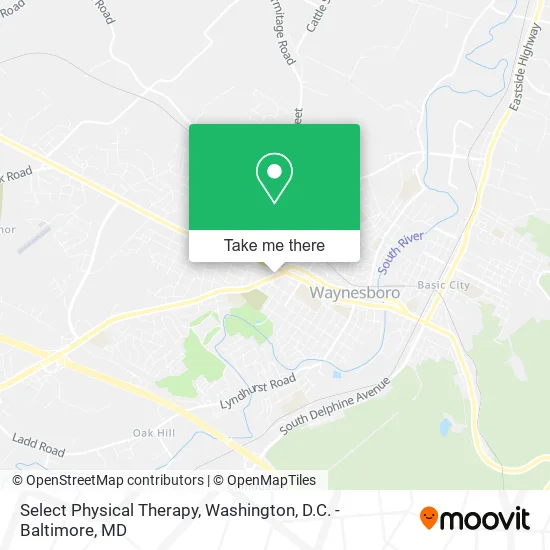 Select Physical Therapy map