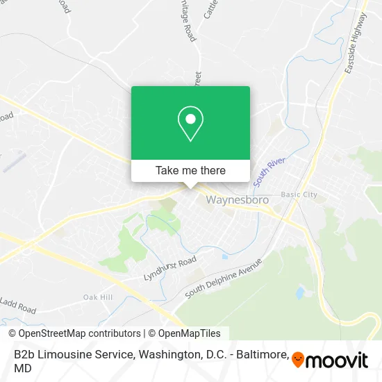B2b Limousine Service map