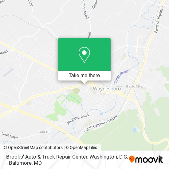 Mapa de Brooks' Auto & Truck Repair Center